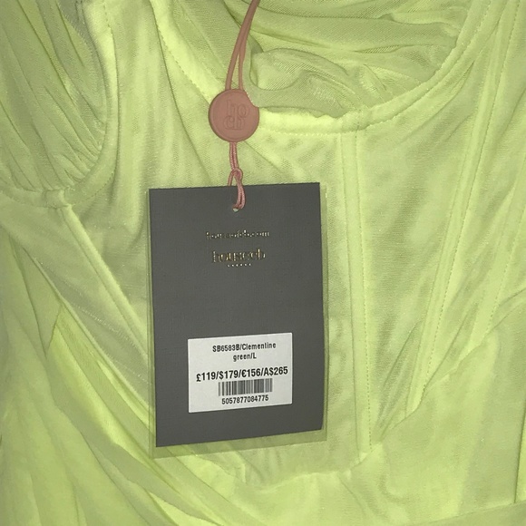 House of CB - ‘CLEMENTINE’ LIME CUT OUT MINI DRESS - Picture 15 of 16